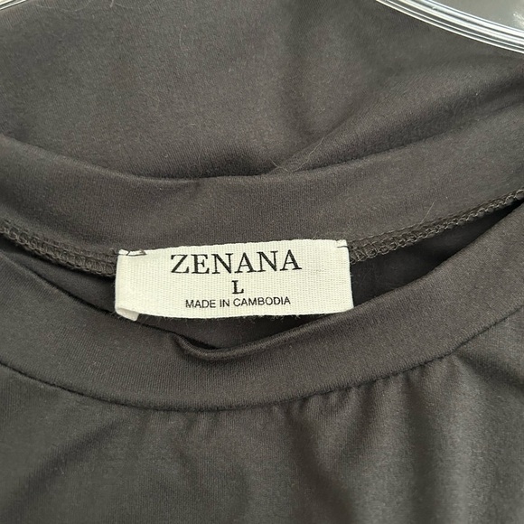 Super Soft Relaxed Fit Tank-Tunic Maxi Dress Dark Grey Solid Size‎ Large - Picture 5 of 8